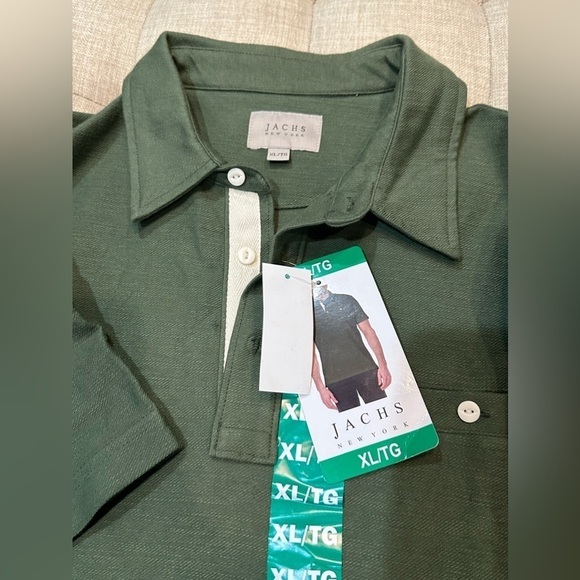 XL Green Pima Cotton Polo by JachsNY
 Brand New with Tags - Picture 6 of 8